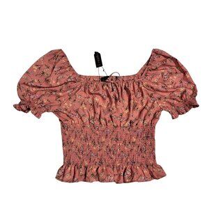 Zenobia Plus Size Boho Ethereal Floral Top - Size 2XL (NWT)